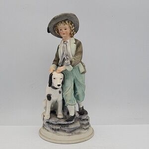 Vintage Ethan Allen Boy with Dog Figurine  3213A